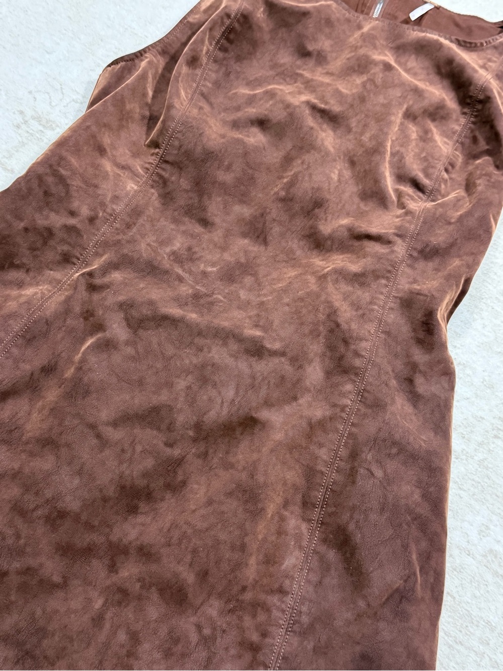 Free People Atlas Suede Mini Dress in Chicory Coffee - Picture 4 of 14